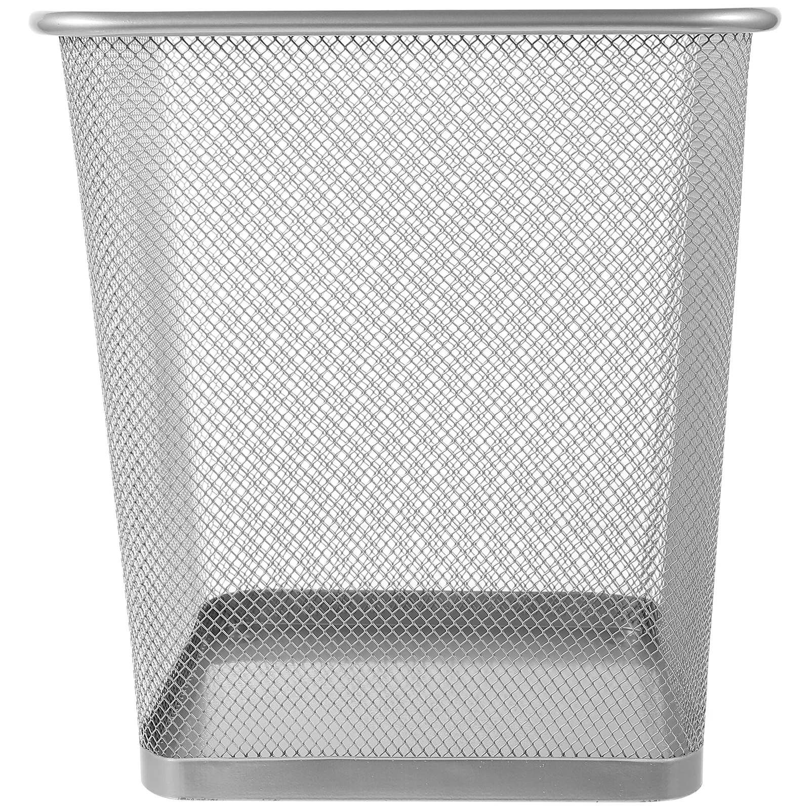 

Metal Mesh Trash Can Hollow Iron Frame Ventilated Mesh Large Capacity Garbage Bin for Home Office Bedroom Kitchen