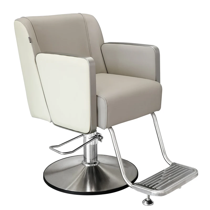 &c Durable Eco-Friendly Height Adjustable Synthetic Leather Barber Chair with 360 Degree Swivel for Barber Shops