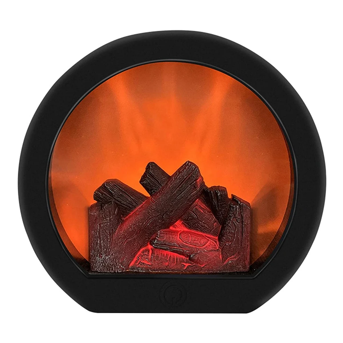 Flameless LED Fireplace Lantern Simulation LED Table Fireplace LED Lantern with Realistic Flame Simulation Decorative