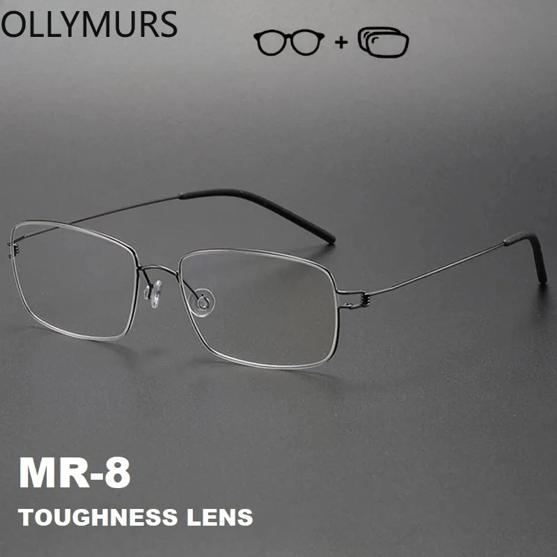 

OLLYMURS Prescription Glasses with Aspheric Lens Myopia Hyperopia Astigmatism HMC Anti-scratch Anti-reflective Lenses