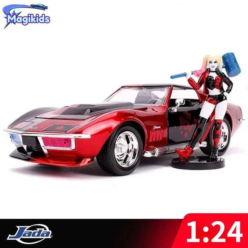 

Jada 1:24 1969 Chevy Corvette Stingray Car Model Diecast Alloy For With Doll Model Toy Metal Muscle Car Toy For Collection J219