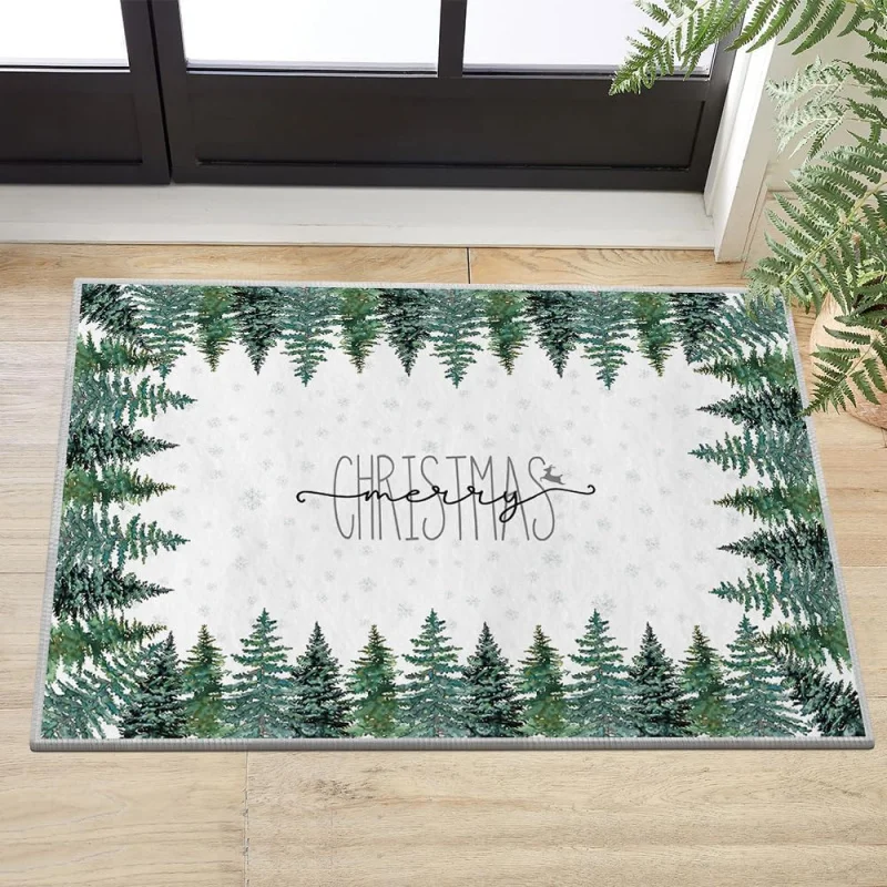 Christmas doormat winter home decoration suitable for entrance bedroom living room indoor floor mat 61X90cm