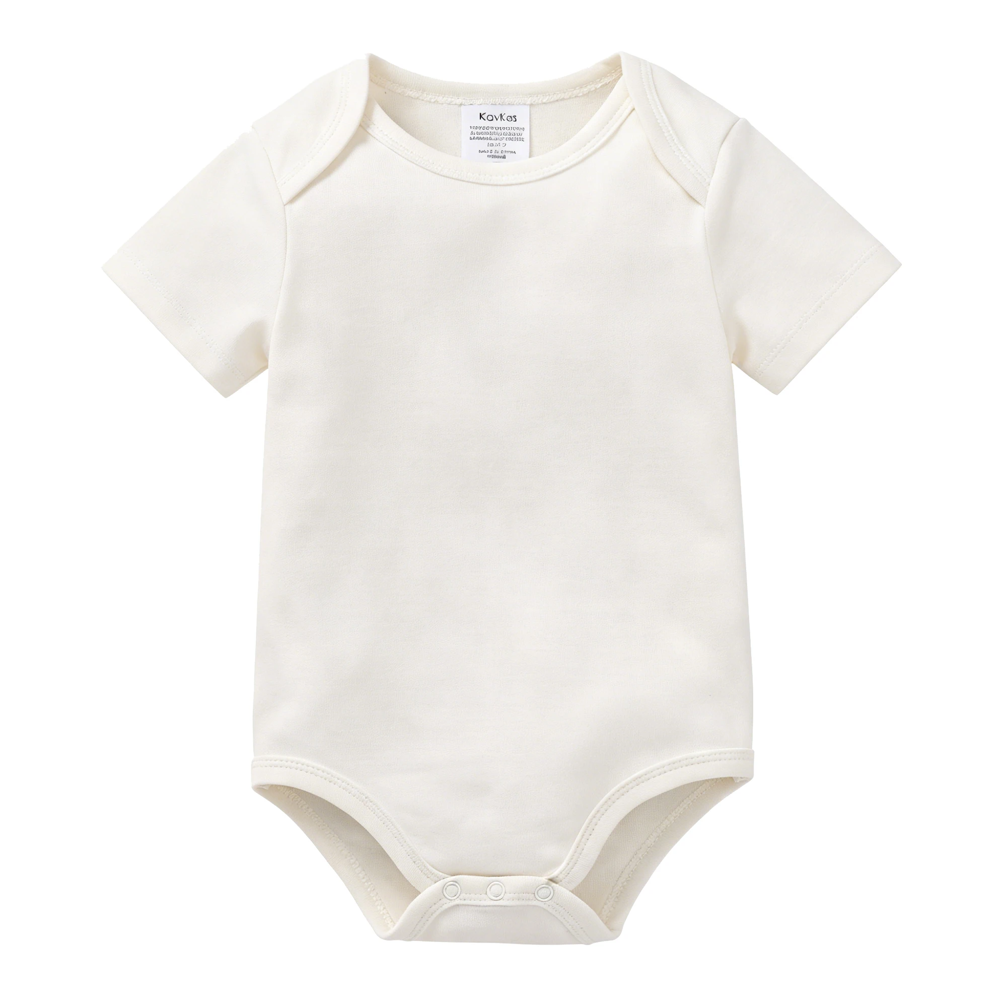 Baby Bodysuit Short Sleeve Cotton Plain Solid Color Summer Newborn Infant Romper Onesie Unisex Boy Girl Basic Outfit 1PCS