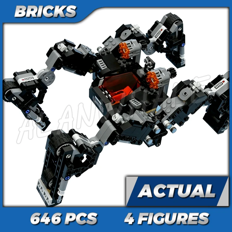

646pcs Super Fighter Knightcrawler Tunnel Attack 10845 Building Kits toy Compatible With Bricks