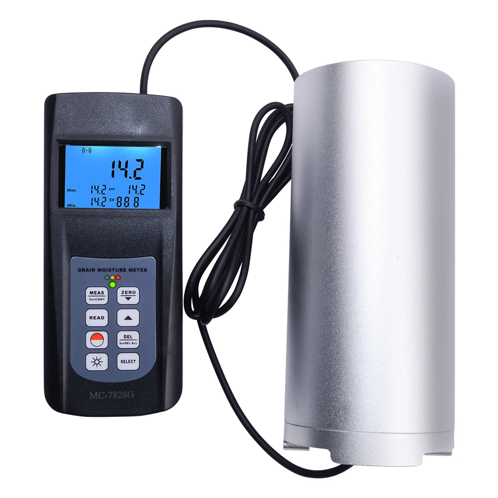 MC-7828G Digital Grain Moisture meter 0~50% Moisture Meter Hygrometer for Rice corn soybeans