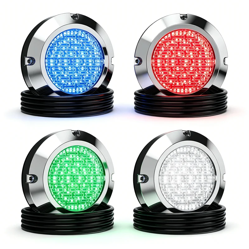 4PCS Waterproof Boat LED Navigation Light Marine Sailing Signal Lamp 108LED Yacht Transom Tail Lights Boat Lighting 12V 24V