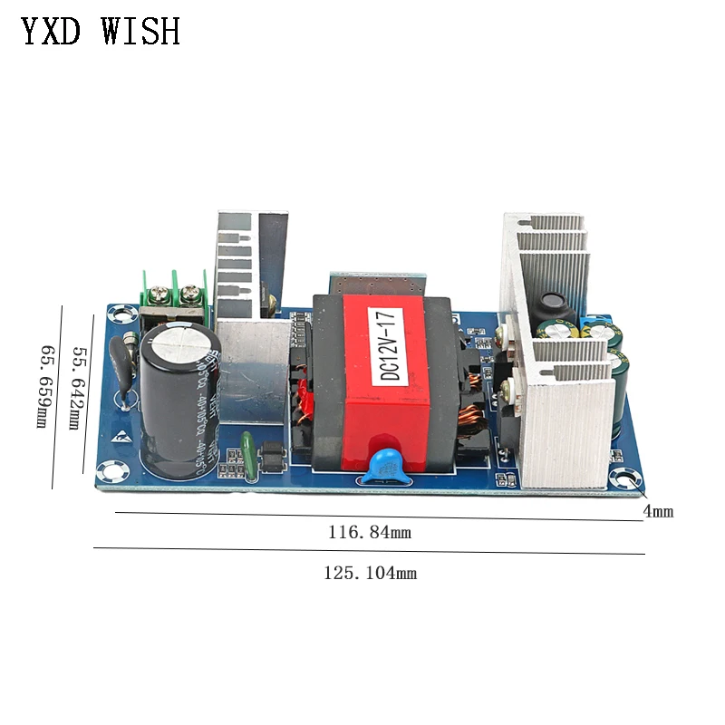 For Power Supply Module DC 12V 17A To AC 110V 220V Switching Power Supply Module AC-DC Switch Power Supply Board 200W