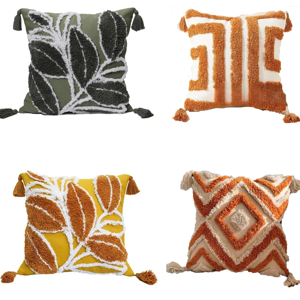 

Bohemian Throw Pillow Case Decorative Comfortable Living Room Sofa Cover Cushion Geometric Cushion Cover Home Pillowcase 45x45cm