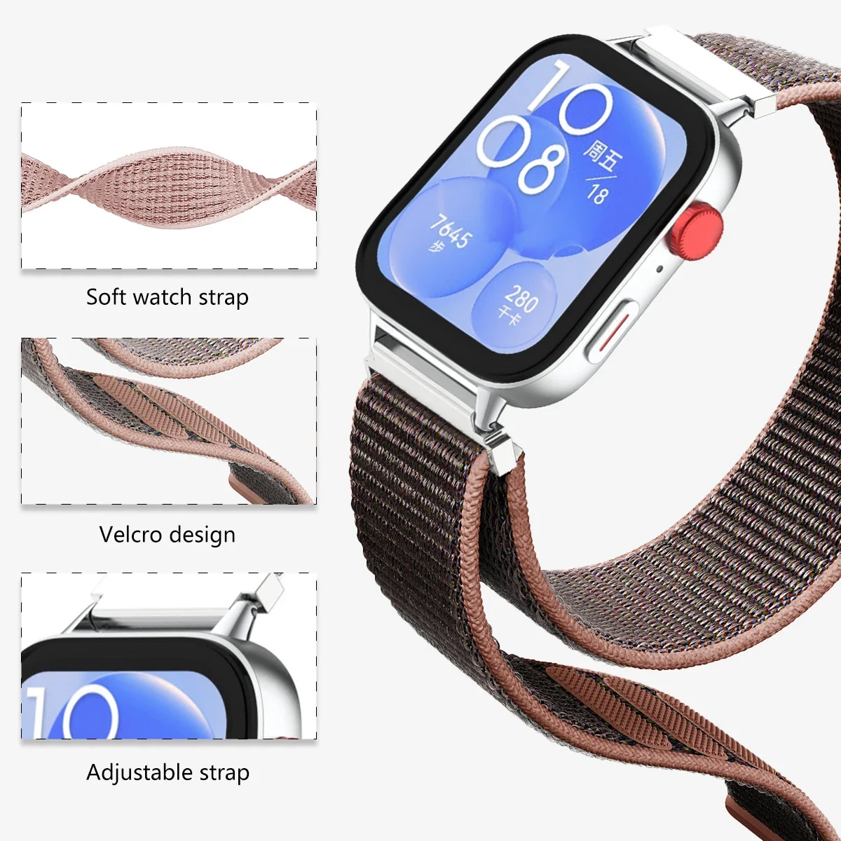 Nylon Loop Strap For Huawei Watch Fit 3 Adjustable Sport Band Watchband For Huawei Watch Fit3 Bracelet Correa Accessories