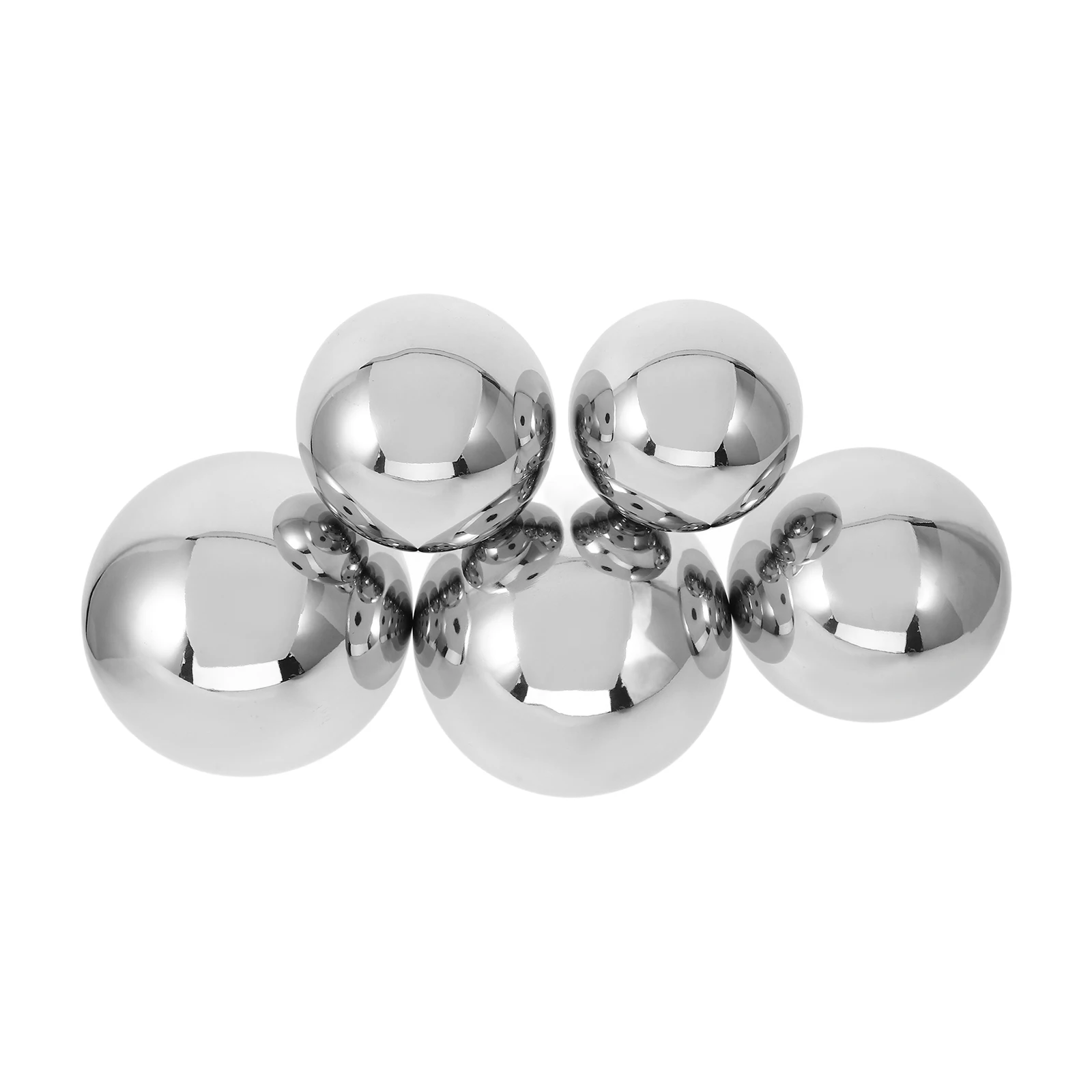 

5pcs 1 5MM Thick Stainless Steel Decorative Balls Hollow Mirror Sphere Durable Reflective Garden Outdoor Globes