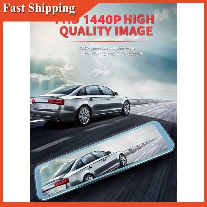 Registrador de conducción WIFI eficiente de 10 pulgadas 4K HD pantalla completa frontal y trasera grabación Dual teléfono móvil WIFI