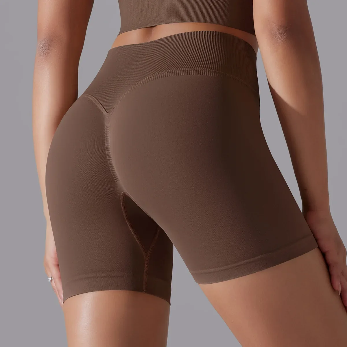 New Fitness Shorts Female Tight Cycling Yoga Breathable Sports Pants High Waist No Awkward Lines workout clothes for women