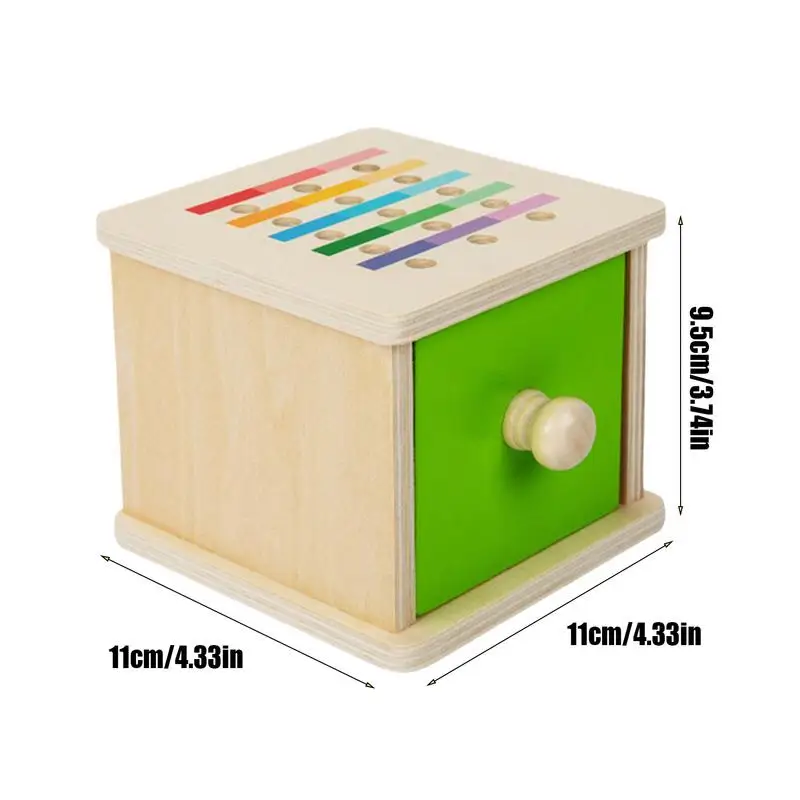 Juguetes de clasificación de colores, caja de clasificación de colores, juego sensorial de madera, actividades de aprendizaje preescolar, juguetes educativos, habilidades motoras finas para Bo