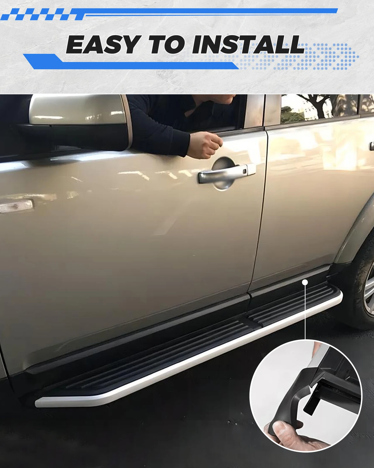 2 Buah Papan Lari untuk Aksesori Land Rover Discovery 3 4 2004-2016 LR3 LR4