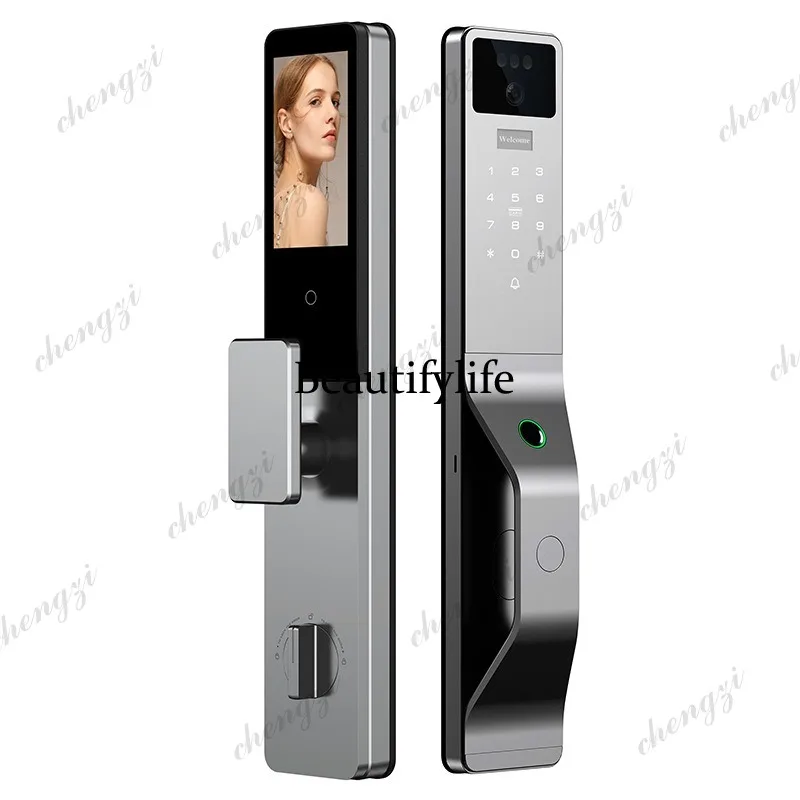 High-end quality smart graffiti lock fingerprint password lock door automatic face C949