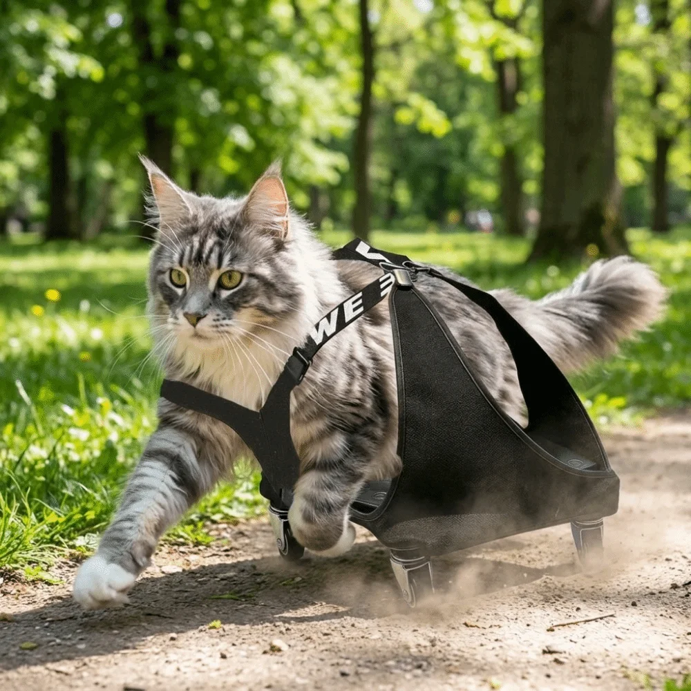 Adjustable Pet Towing Bag Pulley Car Professional Protective Dog Drag Bag Breathable Pet Assisted Walking Vehicle Disabled Dogs