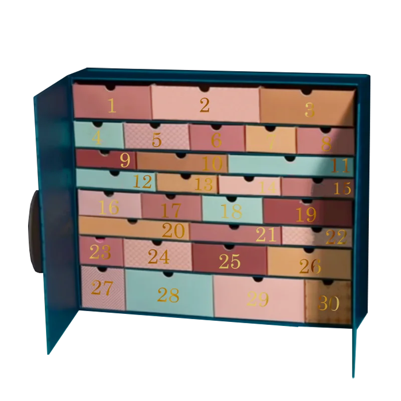 Luxury Advent Calendar Surprise Mystery Gift Box Muslim Cosmetic Makeup Ramadan Advent Calender 30 Days Advent Calender Box