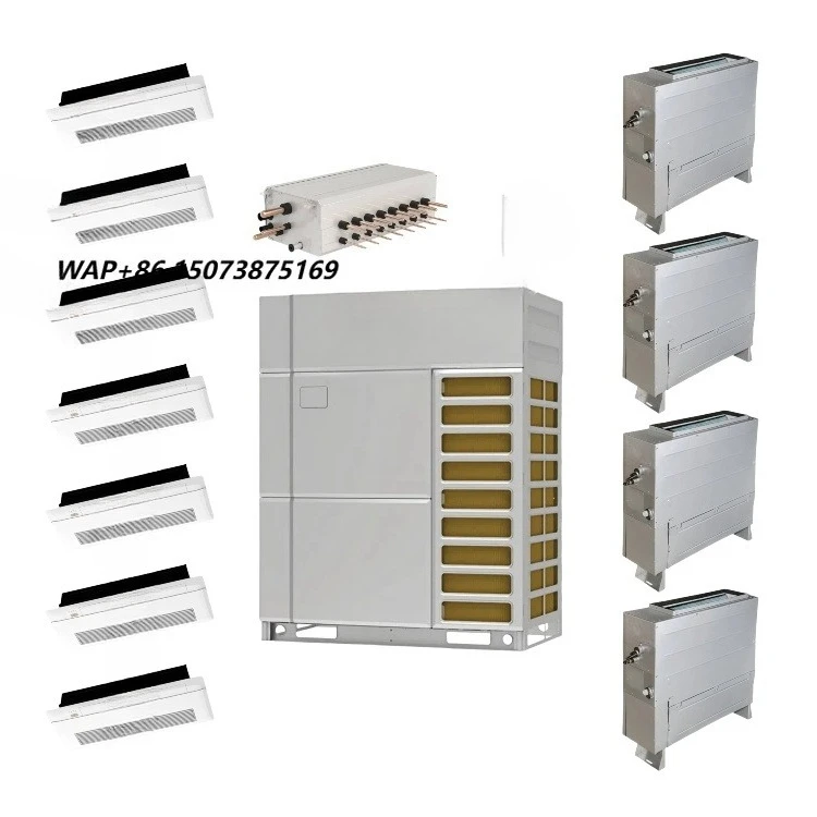 High Eer Gree GMV6 Heat Pump 60  60 Ton 168 KW VRV VRF Multi Split Ac Units Gree Vrf air Conditioner for  Villa Shop