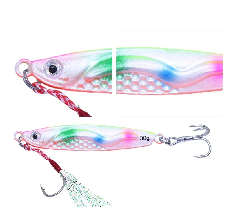 Angel köder Shore Cast Jigs Laser 10g 20g 30g Kunst köder Long Shot Jigbait Hart köder 1 Stück Verkauf – Detail 1