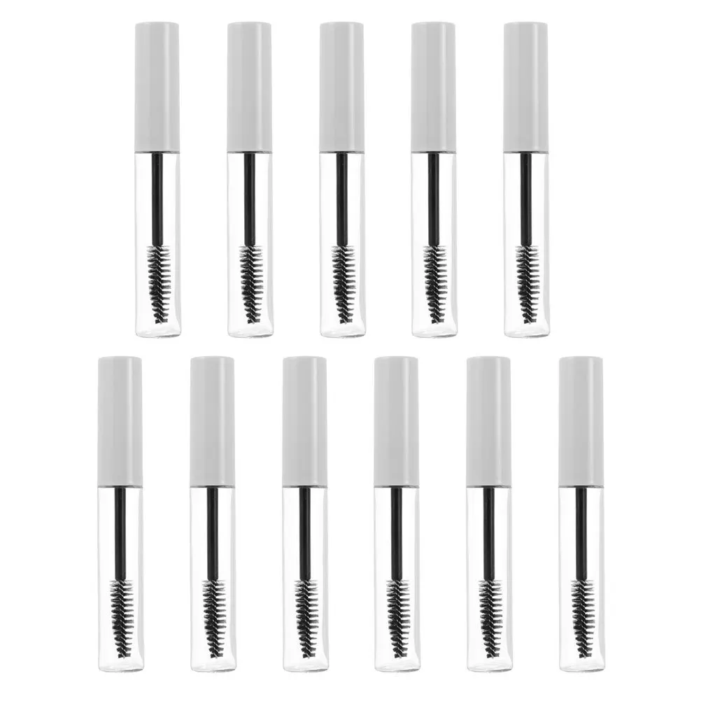 11 Stück leere 10 ml Mascara-Behälter, DIY-Kunststoffflasche für Wimpernwachstumsöl, Creme, nachfüllbar, reisefreundliche Verpackung