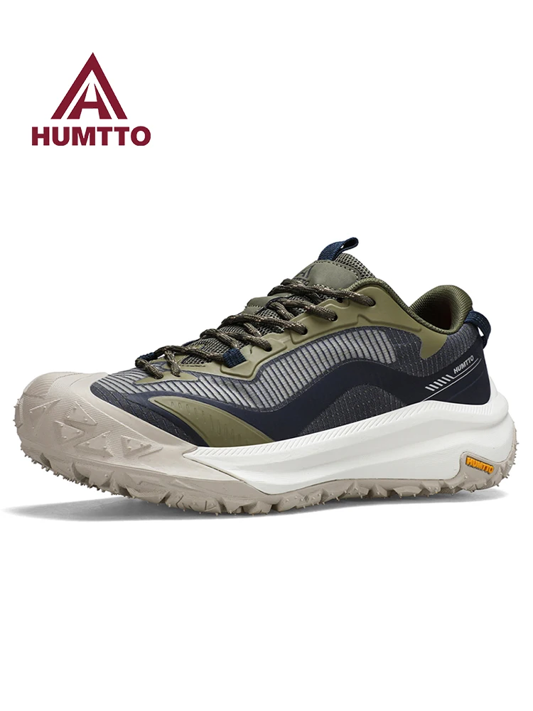 HUMTTO-Botas de senderismo de malla para hombre, botas de caza impermeables, zapatillas para caminar, zapatos tácticos de combate en el desierto, zapatos de trekking al tobillo