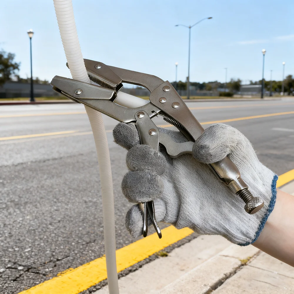 2 قطع مشبك أنابيب قفل كماشة و مشبك خرطوم صدمة تجتاح كماشة CR-V أنابيب الصلب الانحناء كماشة أدوات إصلاح السيارات