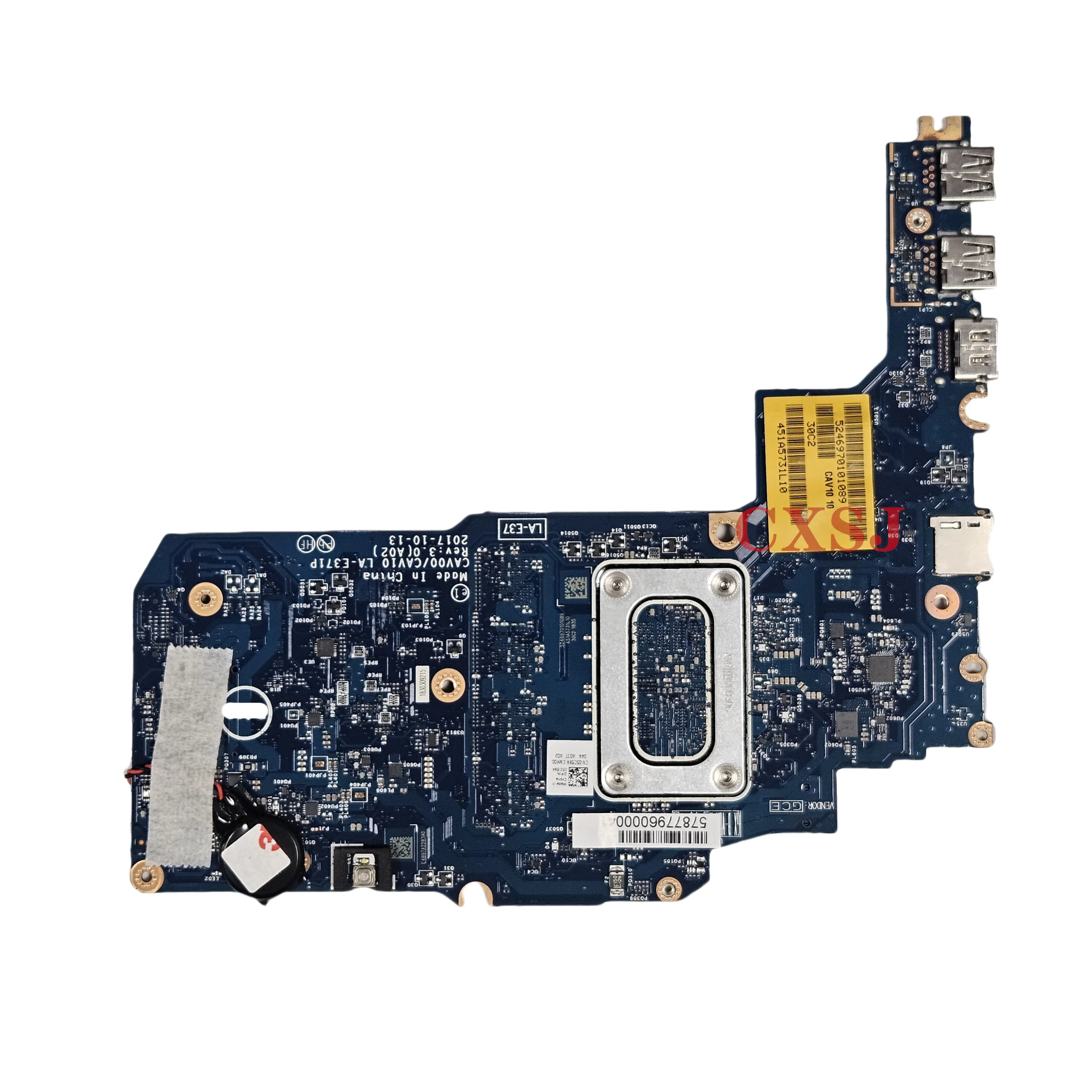 CAV00/CAV10 LA-E371P For Dell Latitude 11 3180 3189 Laptop Motherboard with N4200 CPU + 4GB RAM CN-04PYCM Mainboard