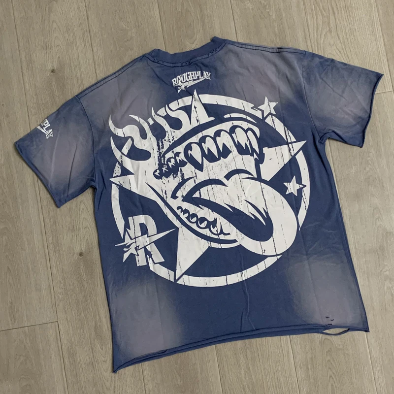 2026 Summer Edition Rough Play Short Sleeved Men's Women's American Style Printed T-Shirt