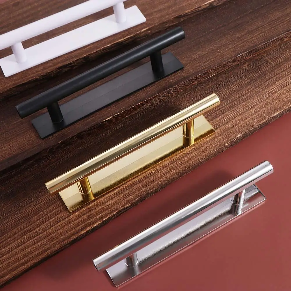 Minimalist Knobs Self-adhesive Door Handle Surface Mounted Push-pull Door Pull Plastic No punching Cabinet Handle Window