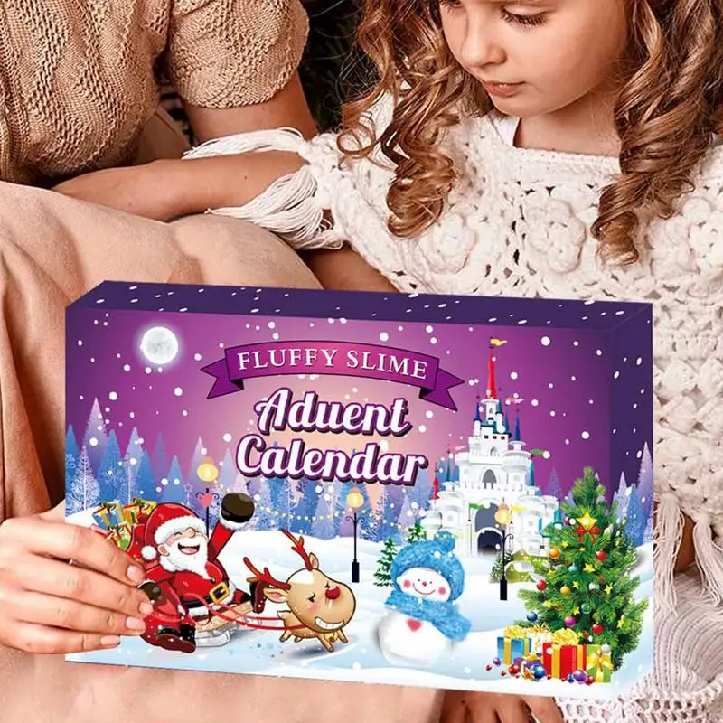 Christmas Advent Calendars Countdown Calendar Crystal Clay 24 Days Clay Making Kit Surprise Toys Soft Clay Decor Countdown To