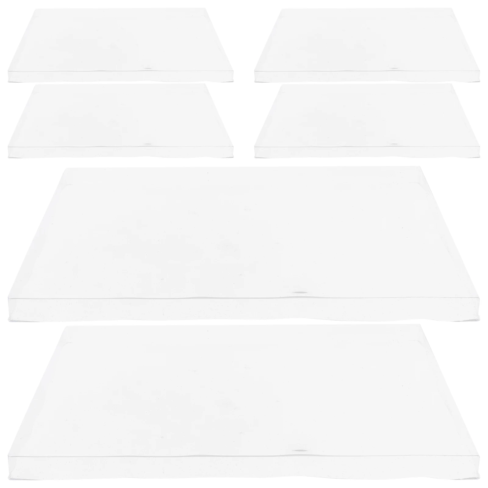 

6pcs Tray Cover Transparent Clear 35x24x1 2cm Dust-proof Clear Jewelry Tray Cover Organizer Display Nice Materials