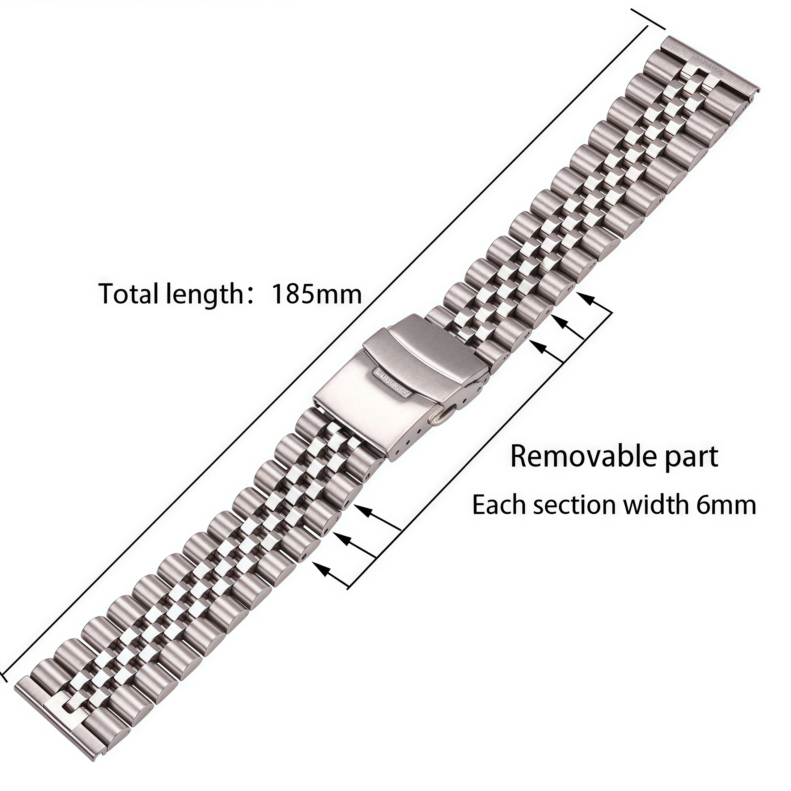 Stainless Steel Watch Strap Bracelet For SKX007 SKX009 18mm 20mm 22mm 24mm Women Men Silver Solid Metal Watchband Accessories