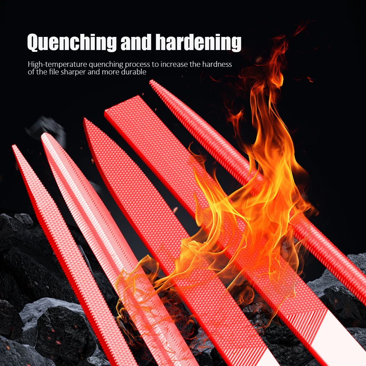 LAOA 10 Sets of Assor ted Files Flat Half Round Triangle Square File Metal Grinding Hardware Tools Set of Plastic File Files