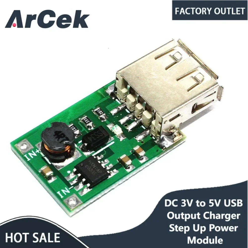 

5PCS/LOT DC 3V To 5V Mini DC-DC Boost Converter USB Output Charger Step Up Power Module