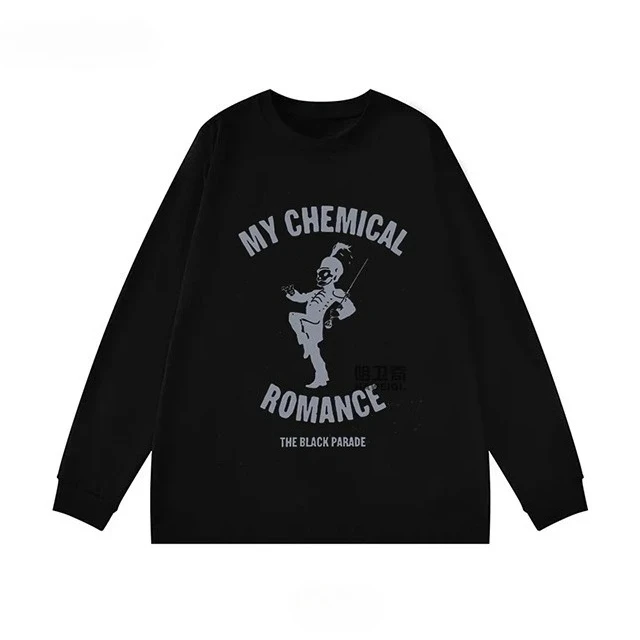 My Chemical Romance Sweatshirt Men's and Women's Long Sleeves Sweatshirts Hoodies Y2k Tops Sports Pullover Autumn Men Clothing