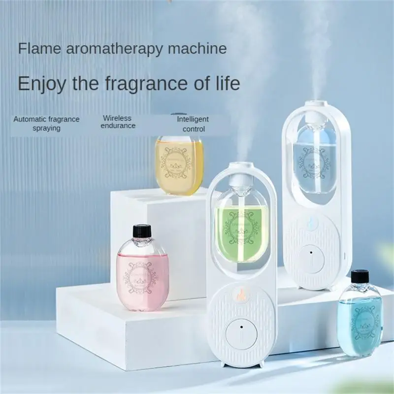 Flame Aroma Diffuser Automatic Fragrance Spray Air Freshener Hotel Toilet Car Long-lasting Deodorization Spray Fragrance Machine