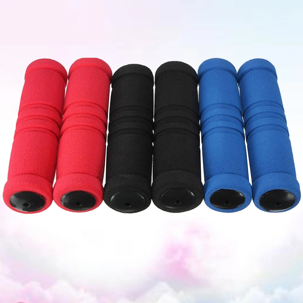 

3 Pairs Handlebar Grips Rubber Non-slip Ergonomic Long-lasting Wear-resistant Cycling Safety Palm Reduction Motorcycle