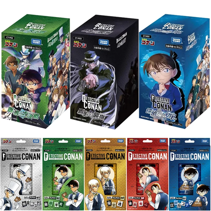 New Genuine Detective Conan TCG Card CT-01-03 Full Range Japanese Booster Pack Anime Rare Character Collection Card Toys Gift