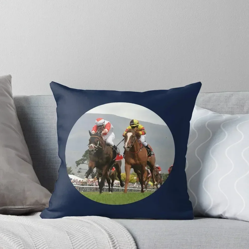 Horse racing action 4 Throw Pillow Pillow Decor Christmas Throw Pillows Covers Decorative Sofa Cushion pillow