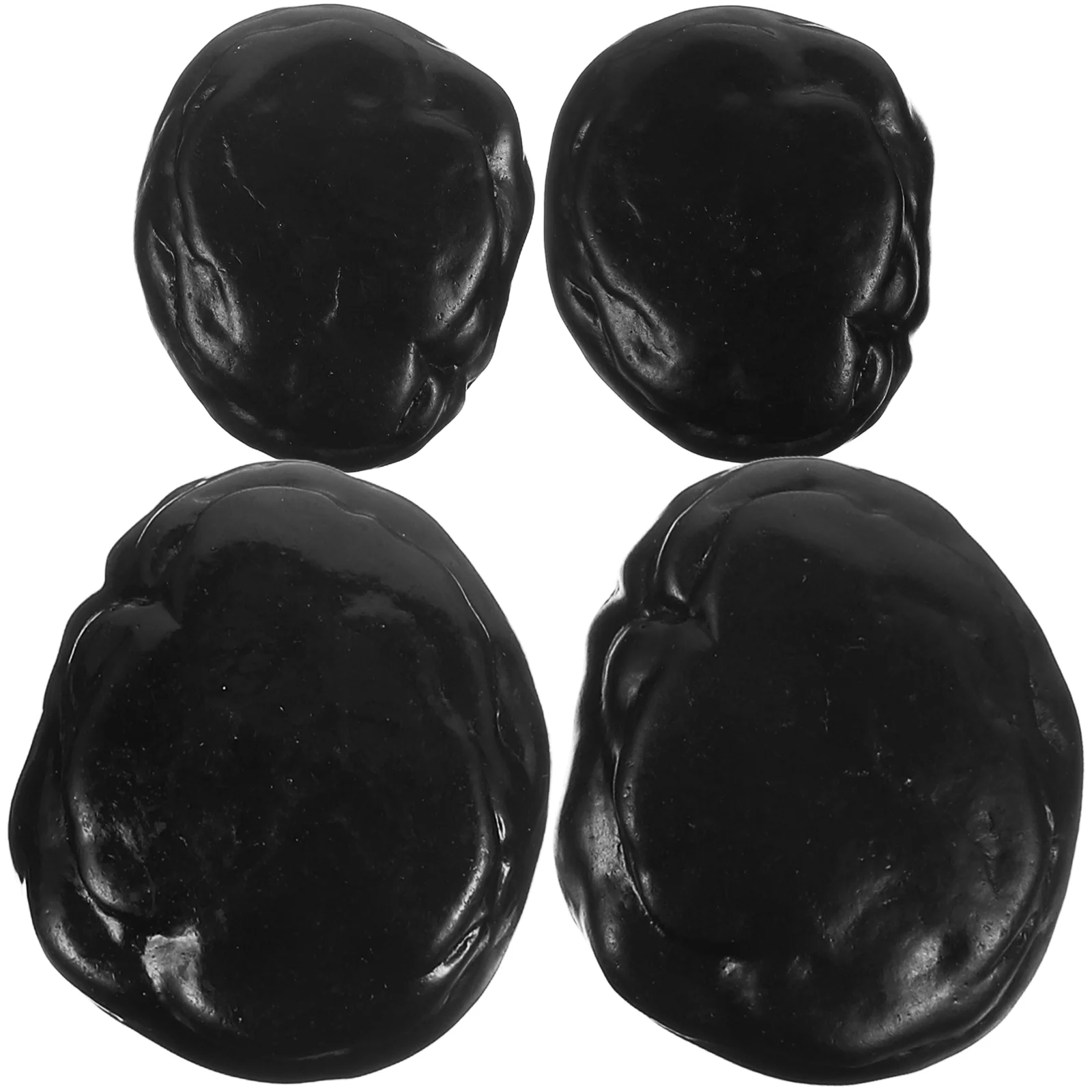 4 Pcs Natural Rock Miniature Ornament Resin Garden Accessories Decor