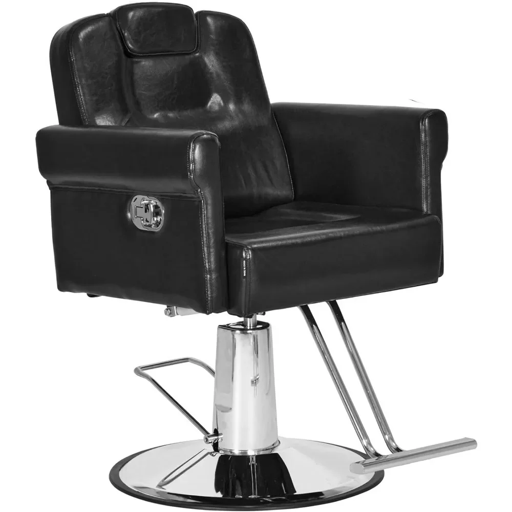 Barber Chair Recliner Salon Chair Hair Spa Chair with Hydraulic Pump,Adjustable Height 360Degrees Swivel Hair Salon Equipment