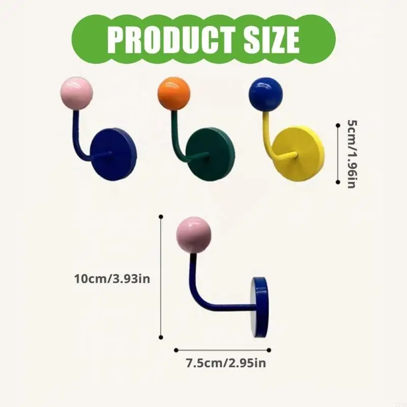 

77JF Colorful Creative Over Door Hook For Space Saving And Home Decoration