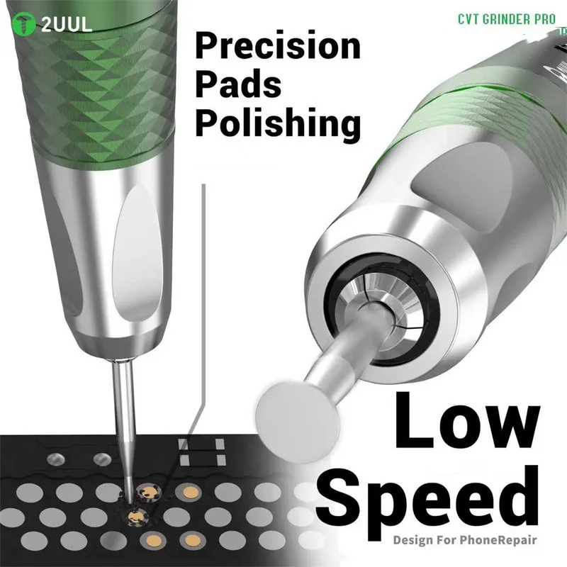 2UUL DA85 CVT Pro Coreless Motor Grinding Pen 35000RPM Speed Display Adjustable Polishing Tool for Phone Motherboard Repair Tool