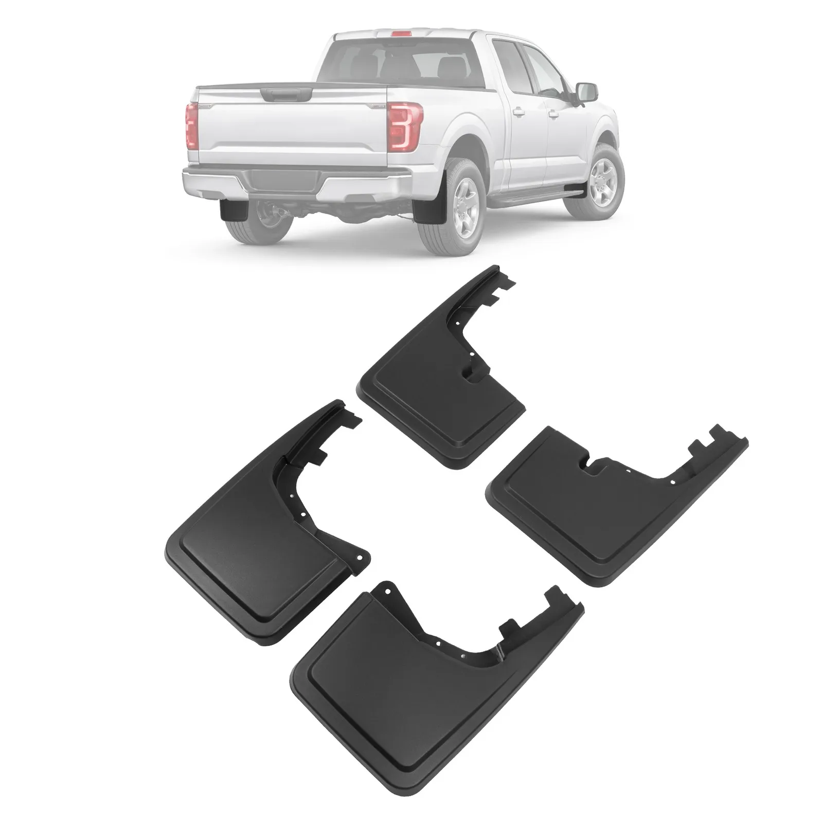 Wheel Splash Guards Mud Flaps Shield For 2021-2026 Ford F-150 Except Raptor