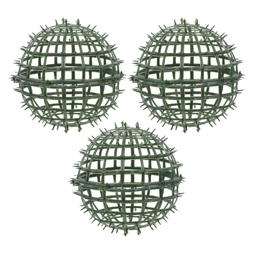 

3pcs Artificial Topiary Ball Support Cage Plastic Frame Rack For Flower Arrangement Garden Wedding Decor Greenery Display Holder