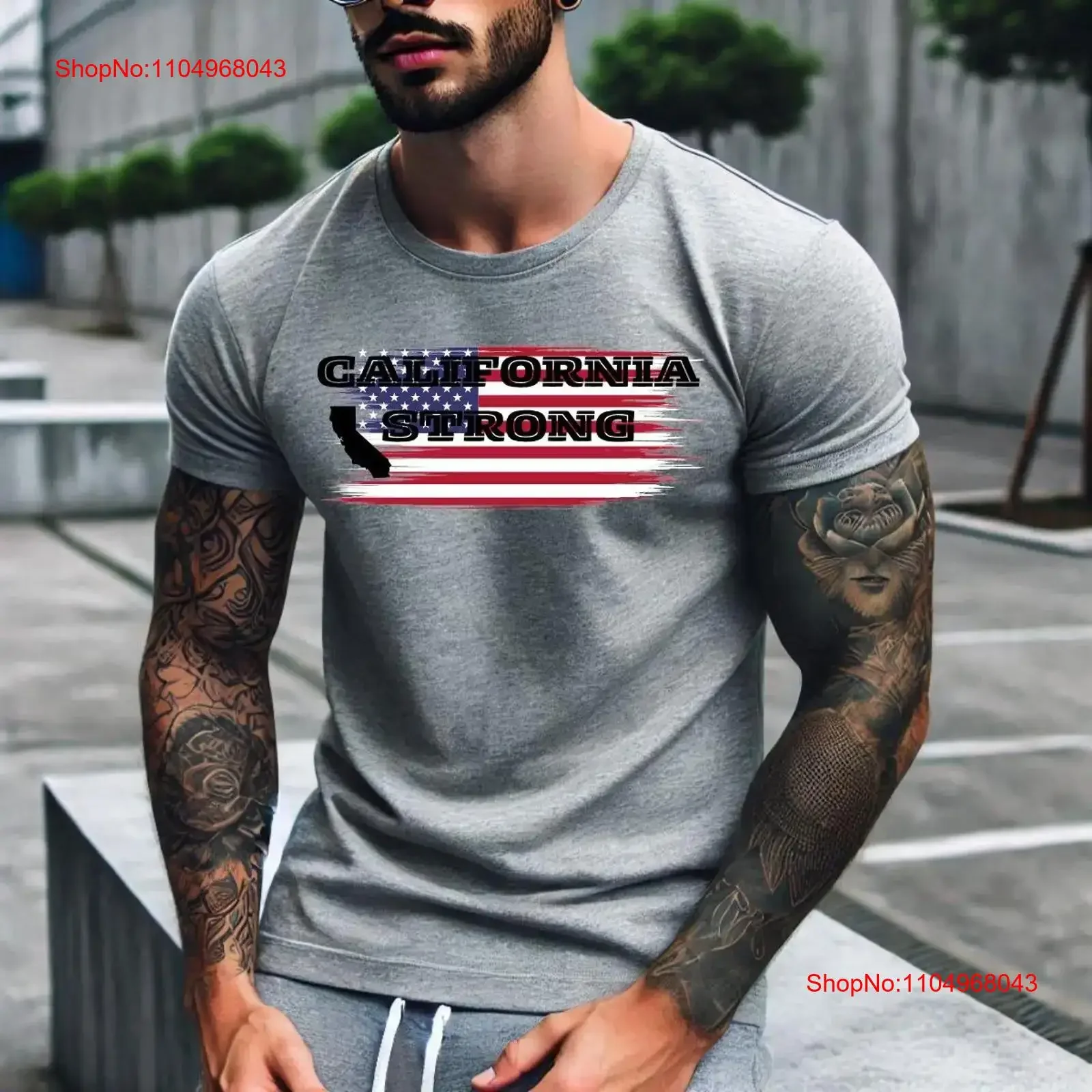 

Softstyle T Shirt California Strong vintage Washed Soft Versatile streetwear fashion Stretched Stylish Unisex Comfortable