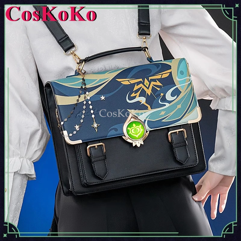 CosKoKo Alhaitham Cosplay Game Genshin Impact Theme Impression Pack Daily Preppy Commuter Backpack Messenger Bag Fashion Itabag