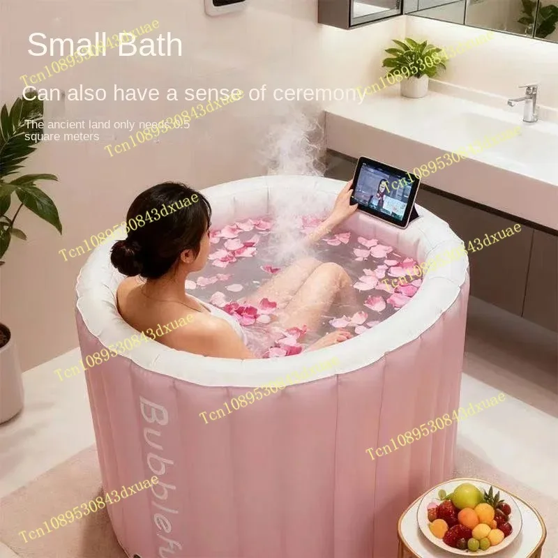 automatic-inflatable-folding-bath-tub-cloth-pvc-material-bath-tub-insulated-bath-tub