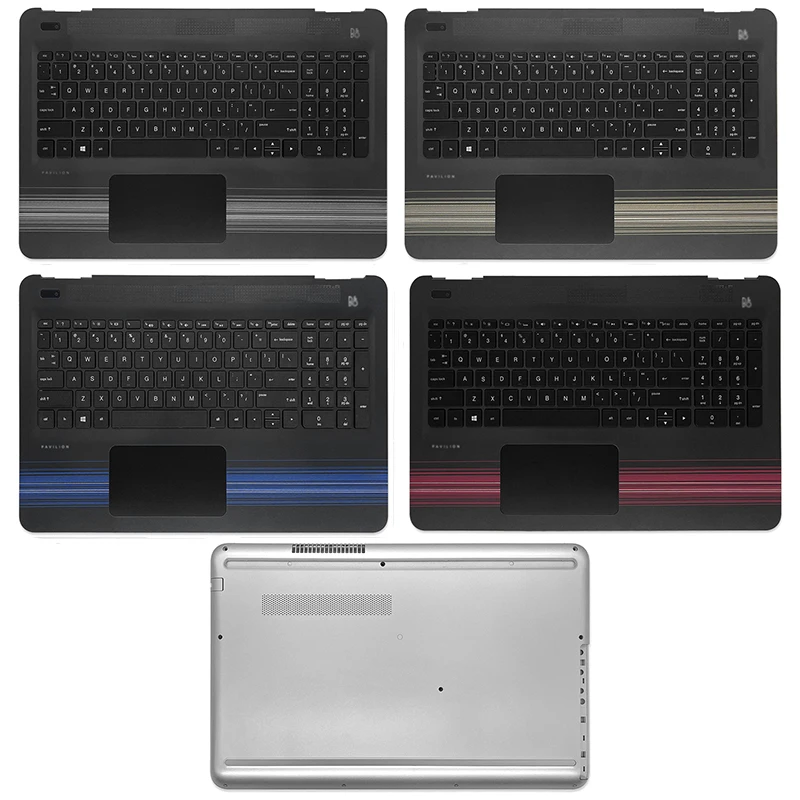 

New For HP Pavilion 15-AU 15-AL 15-AW TPN-Q172 Q175 Series Laptop Palmrest Bottom Case Keyboard With Backlight C D Cover Case