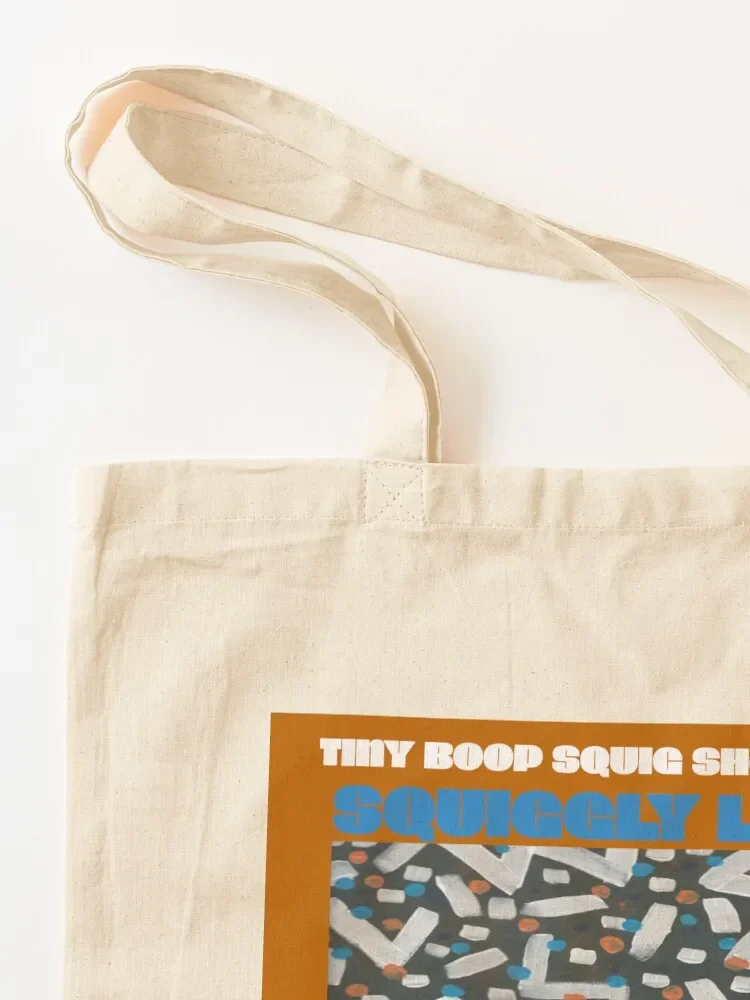 صغيرة بوب سكويج تقليل غلاف الألبوم حمل حقيبة المرأة حقائب الشاطئ أكياس قابلة لإعادة الاستخدام المرأة المتسوق حقيبة لطيف كيس مزموم #3